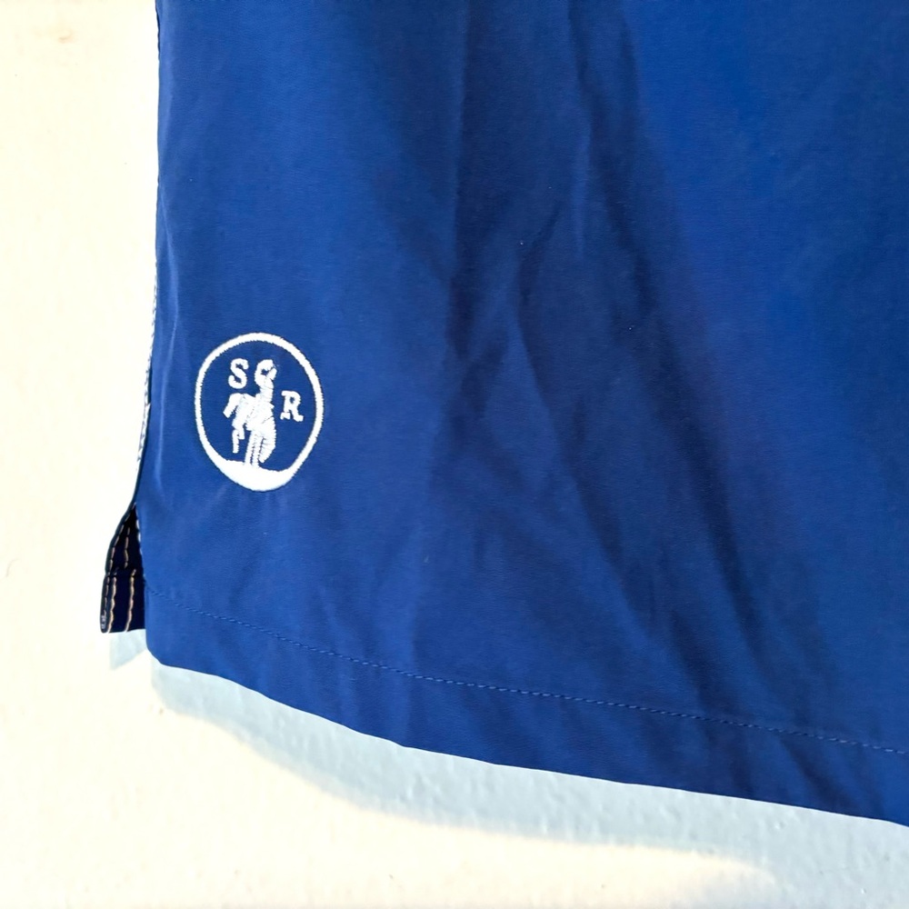 Peter Millar Crown Solid Atlantic Blue Lined Swim… - image 3